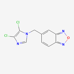 molecular formula C10H6Cl2N4O B1659597 5-[(4,5-Dichloroimidazol-1-yl)methyl]-2,1,3-benzoxadiazole CAS No. 662138-58-1