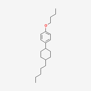 molecular formula C21H34O B1659598 trans-Butoxy-4-(4-pentylcyclohexyl)benzene CAS No. 66227-21-2