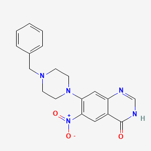 7-(4-Benzylpiperazin-1-yl)-6-nitro-3H-quinazolin-4-one
