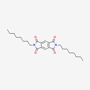 molecular formula C26H36N2O4 B1659605 2,6-Dioctylpyrrolo[3,4-f]isoindole-1,3,5,7(2h,6h)-tetrone CAS No. 6626-71-7