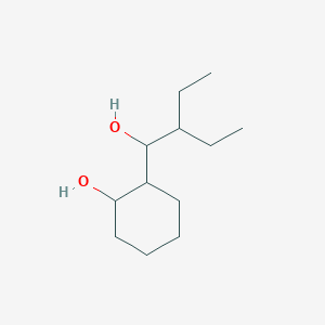 2-(2-Ethyl-1-hydroxybutyl)cyclohexan-1-ol