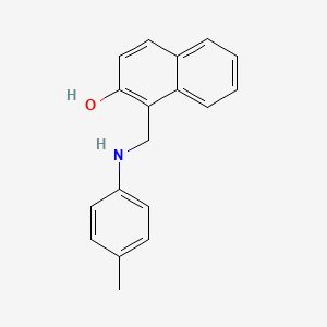 1-[(4-Methylanilino)methyl]naphthalen-2-ol