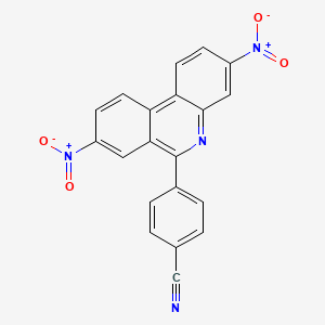Benzonitrile, 4-(3,8-dinitro-6-phenanthridinyl)-
