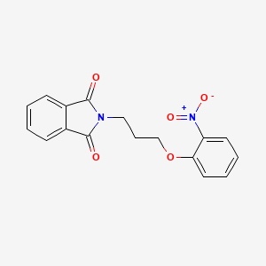 molecular formula C17H14N2O5 B1659651 1H-Isoindole-1,3(2H)-dione, 2-[3-(2-nitrophenoxy)propyl]- CAS No. 66725-23-3