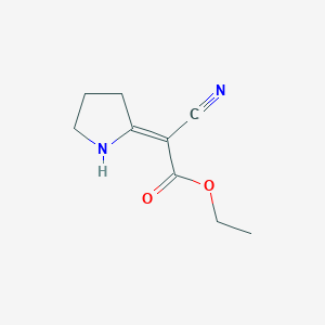 molecular formula C9H12N2O2 B1659653 ethyl (2Z)-cyano(pyrrolidin-2-ylidene)acetate CAS No. 66751-25-5