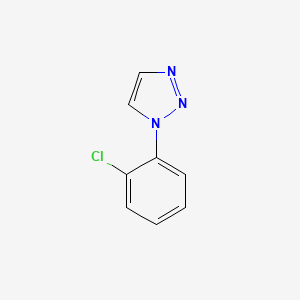 molecular formula C8H6ClN3 B1659664 1-(2-Chlorophenyl)-1H-1,2,3-triazole CAS No. 66913-42-6