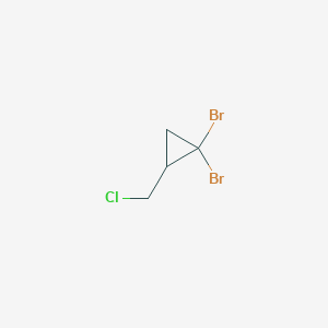 molecular formula C4H5Br2Cl B1659668 1,1-二溴-2-(氯甲基)环丙烷 CAS No. 67003-20-7