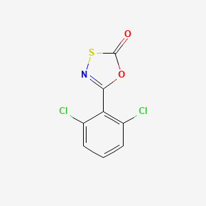 molecular formula C8H3Cl2NO2S B1659670 5-(2,6-Dichlorophenyl)-1,3,4-oxathiazol-2-one CAS No. 67048-91-3