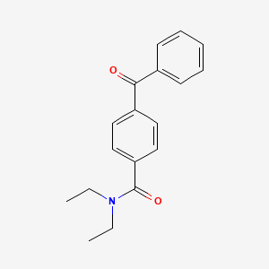 molecular formula C18H19NO2 B1659672 4-benzoyl-N,N-diethylbenzamide CAS No. 67055-76-9