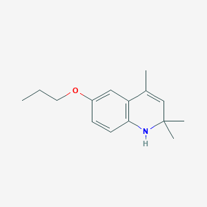 molecular formula C15H21NO B1659674 Quinoline, 1,2-dihydro-2,2,4-trimethyl-6-propoxy- CAS No. 67082-07-9