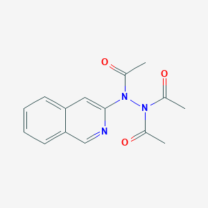 molecular formula C15H15N3O3 B1659676 N',N'-diacetyl-N-isoquinolin-3-ylacetohydrazide CAS No. 67107-37-3