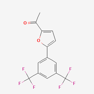 Ethanone, 1-[5-[3,5-bis(trifluoromethyl)phenyl]-2-furanyl]-