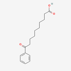 molecular formula C16H22O3 B1659680 9-Benzoylnonanoic acid CAS No. 6712-10-3