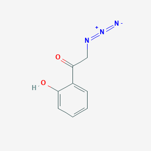 molecular formula C8H7N3O2 B1659684 2-Azido-1-(2-hydroxyphenyl)ethanone CAS No. 67139-49-5