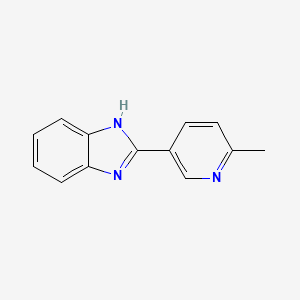 molecular formula C13H11N3 B1659691 2-(6-methylpyridin-3-yl)-1H-benzimidazole CAS No. 67273-41-0