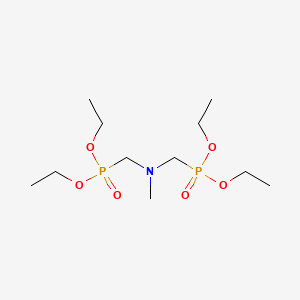 molecular formula C11H27NO6P2 B1659692 ((Methylimino)dimethylene)diphosphonic acid, tetraethyl ester CAS No. 67278-71-1