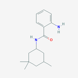 molecular formula C16H24N2O B1659694 2-amino-N-(3,3,5-trimethylcyclohexyl)benzamide CAS No. 672900-94-6