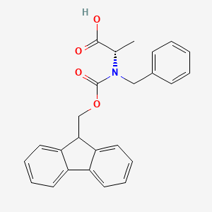 molecular formula C25H23NO4 B1659695 N-Benzyl-N-{[(9H-Fluoren-9-yl)methoxy]carbonyl}-L-Alanin CAS No. 672917-68-9