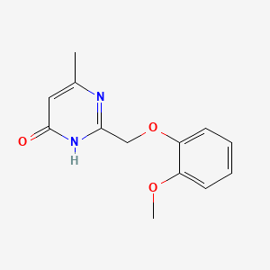 4-Pyrimidinol, 6-methyl-2-((2-methoxyphenoxy)methyl)-