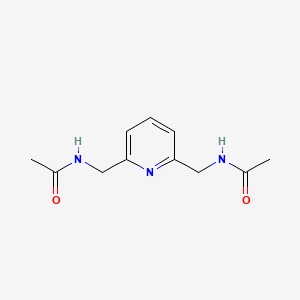 molecular formula C11H15N3O2 B1659712 2,6-Bis(acetylaminomethyl)pyridine CAS No. 67455-80-5
