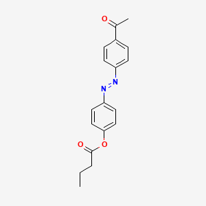 Butanoic acid, 4-[(4-acetylphenyl)azo]phenyl ester