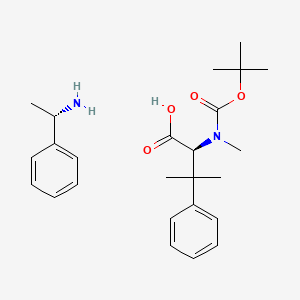 (S)-1-phenylethanamine (S)-2-((tert-butoxycarbonyl)(methyl)amino)-3-methyl-3-phenylbutanoate