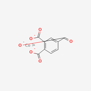molecular formula C9H3CoO6 B1659756 Cobalt trimellitate CAS No. 67801-57-4