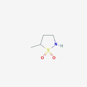 molecular formula C4H9NO2S B1659757 5-Methylisothiazolidine 1,1-dioxide CAS No. 67804-54-0