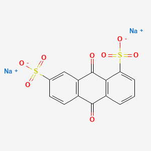 molecular formula C14H6Na2O8S2 B1659806 1,7-Anthracenedisulfonic acid, 9,10-dihydro-9,10-dioxo-, disodium salt CAS No. 68213-99-0