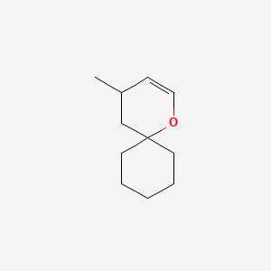 molecular formula C11H18O B1659807 4-Methyl-1-oxaspiro(5.5)undecene CAS No. 68228-06-8