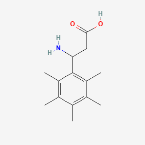 molecular formula C14H21NO2 B1659816 3-Amino-3-(pentamethylphenyl)propanoic acid CAS No. 682803-45-8