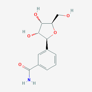 molecular formula C12H15NO5 B165982 苯甲酰胺核糖苷 CAS No. 138385-29-2