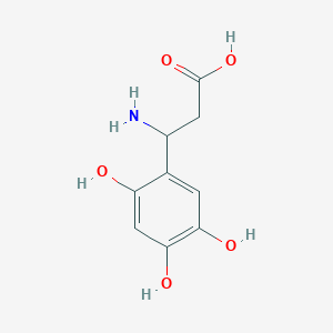 molecular formula C9H11NO5 B1659821 3-Amino-3-(2,4,5-trihydroxyphenyl)propanoic acid CAS No. 682803-91-4