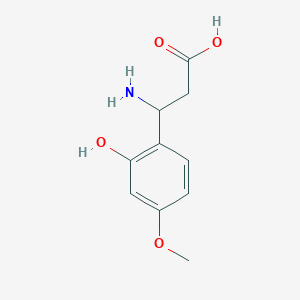 molecular formula C10H13NO4 B1659822 3-Amino-3-(2-hydroxy-4-methoxyphenyl)propanoic acid CAS No. 682803-94-7