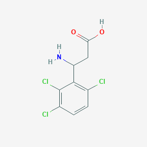 molecular formula C9H8Cl3NO2 B1659824 3-Amino-3-(2,3,6-trichlorophenyl)propanoic acid CAS No. 682804-29-1
