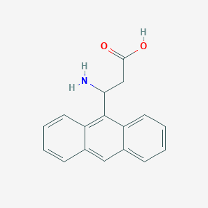 molecular formula C17H15NO2 B1659826 3-Amino-3-(anthracen-9-YL)propanoic acid CAS No. 682804-36-0