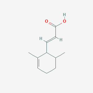 molecular formula C11H16O2 B1659830 (2e)-3-(2,6-dimethylcyclohex-2-enyl)acrylic acid AldrichCPR CAS No. 682805-05-6