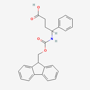 molecular formula C25H23NO4 B1659833 4-({[(9H-fluoren-9-yl)methoxy]carbonyl}amino)-4-phenylbutanoic acid CAS No. 683219-94-5