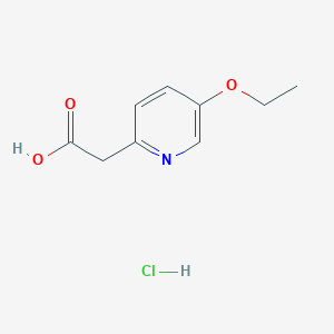 molecular formula C9H12ClNO3 B1659834 2-(5-Ethoxypyridin-2-yl)acetic acid hydrochloride CAS No. 683233-83-2