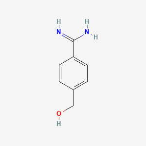 molecular formula C8H10N2O B1659845 4-(Hydroxymethyl)benzamidine CAS No. 68382-17-2