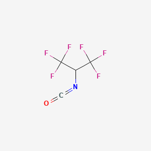 molecular formula C4HF6NO B1659849 1,1,1,3,3,3-Hexafluoro-2-isocyanatopropane CAS No. 684-29-7