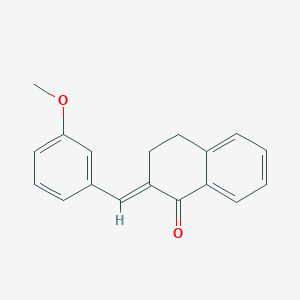 molecular formula C18H16O2 B1659852 3,4-Dihydro-2-[(3-methoxyphenyl)methylene]-1(2H)-naphthalenone CAS No. 68434-54-8