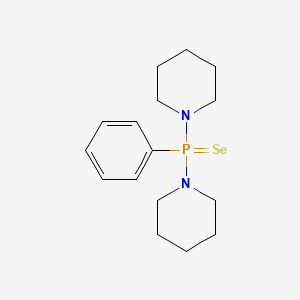 molecular formula C16H25N2PSe B1659859 Piperidine, 1-[phenyl(1-piperidyl)phosphoroselenoyl]- CAS No. 68541-89-9