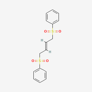 molecular formula C16H16O4S2 B1659863 (E)-1,4-Bis(phenylsulfonyl)-2-butene CAS No. 68560-62-3