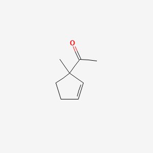 molecular formula C8H12O B1659881 Ethanone, 1-(1-methyl-2-cyclopenten-1-yl)- CAS No. 68752-16-9