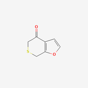 molecular formula C7H6O2S B1659882 5H-Thiopyrano[3,4-b]furan-4(7H)-one CAS No. 6881-51-2