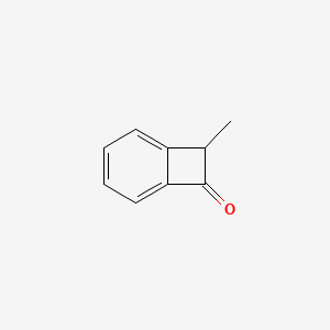 molecular formula C9H8O B1659887 8-Methylbicyclo[4.2.0]octa-1,3,5-trien-7-one CAS No. 68913-17-7