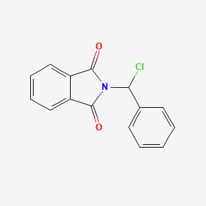molecular formula C15H10ClNO2 B1659903 2-[Chloro(phenyl)methyl]-1H-isoindole-1,3(2H)-dione CAS No. 69177-60-2