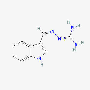 B1659910 (2Z)-2-(1H-indol-3-ylmethylidene)hydrazinecarboximidamide CAS No. 6928-16-1
