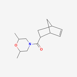 molecular formula C14H21NO2 B1659928 (Bicyclo[2.2.1]hept-5-en-2-yl)(2,6-dimethylmorpholin-4-yl)methanone CAS No. 69462-65-3